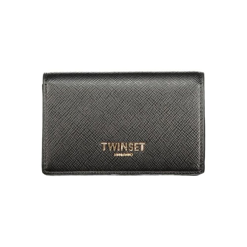 Twinset Black Polyurethane Women's Women's Wallet